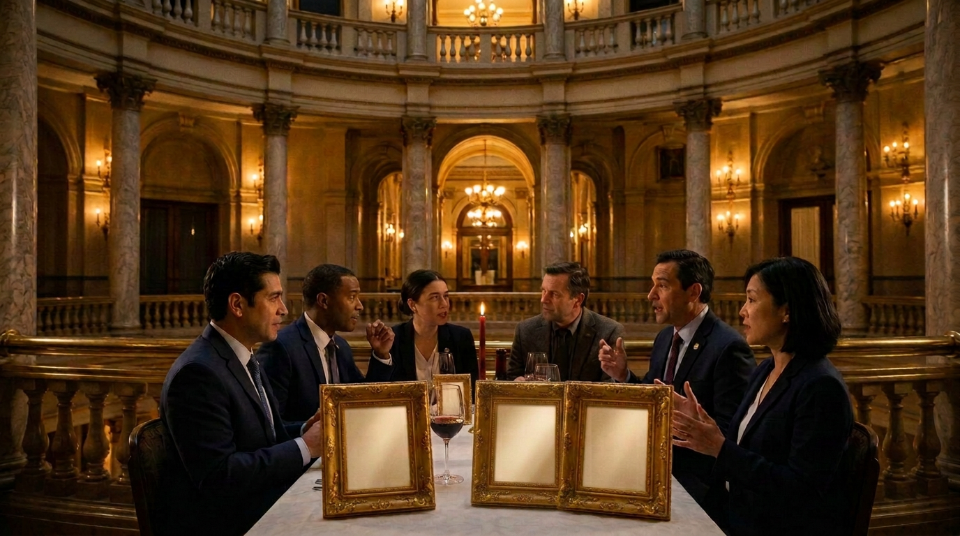 The Main Course — inside the marble